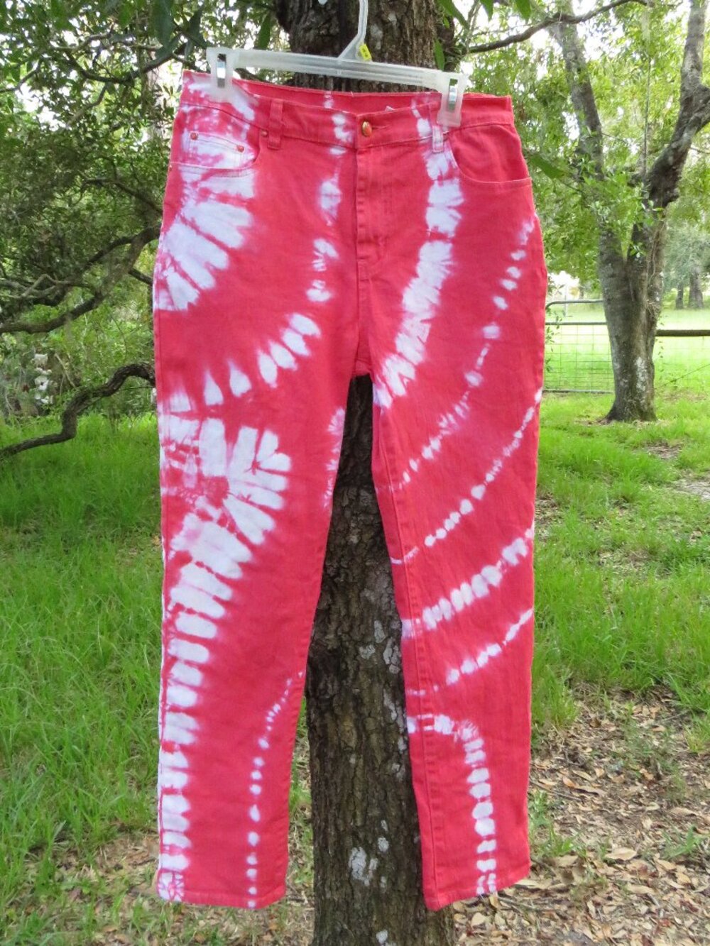Diane Gilman size 10 tie Dye Pants Stretch Hi rise